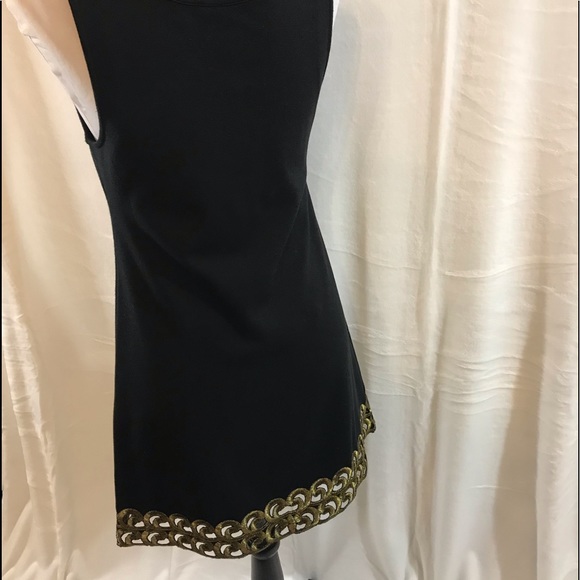 Free People Black & Gold Embroidery Dress - Picture 4 of 7